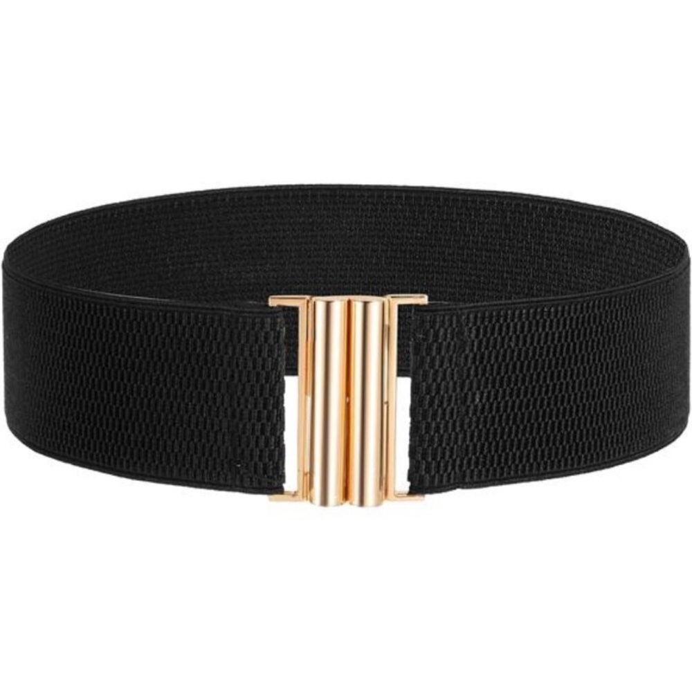 🌿 Adjustable Elastic No-Show Belt | Flat Buckle Stretch Waist Belt for Women